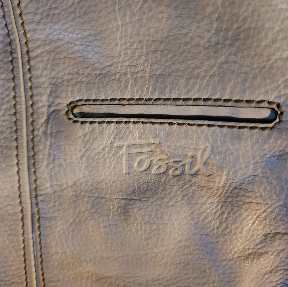 Fossil offwhite leather shoulder bag color off white - Picture 4 of 5